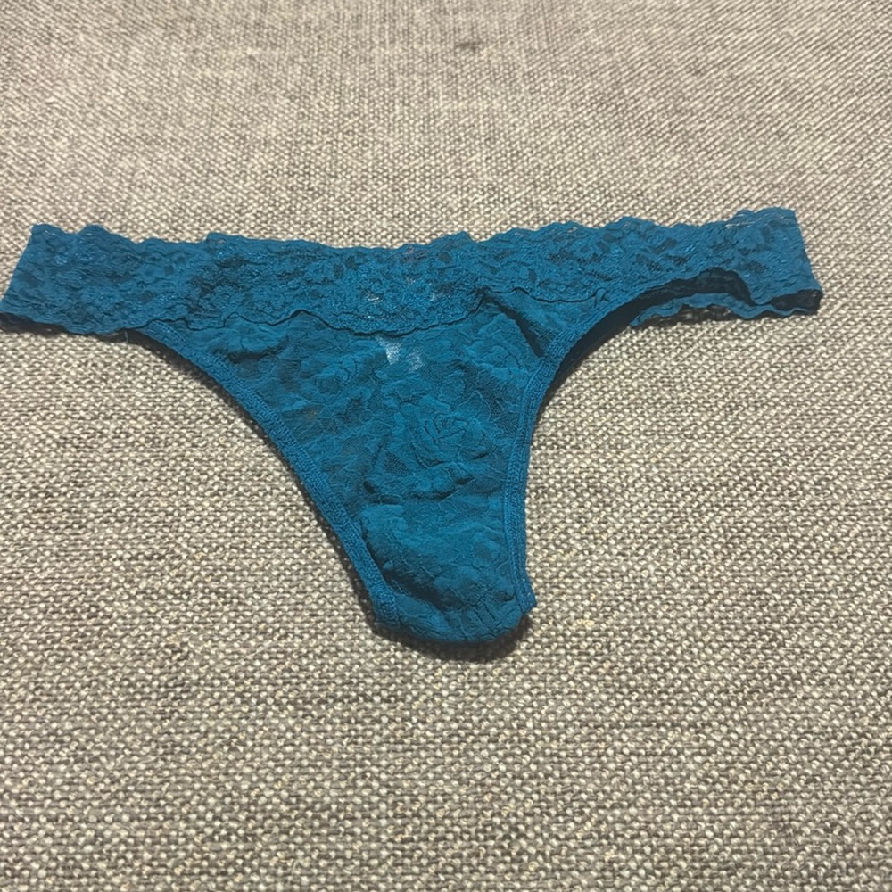 Hanky panky one size green thong